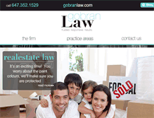 Tablet Screenshot of gobranlaw.com